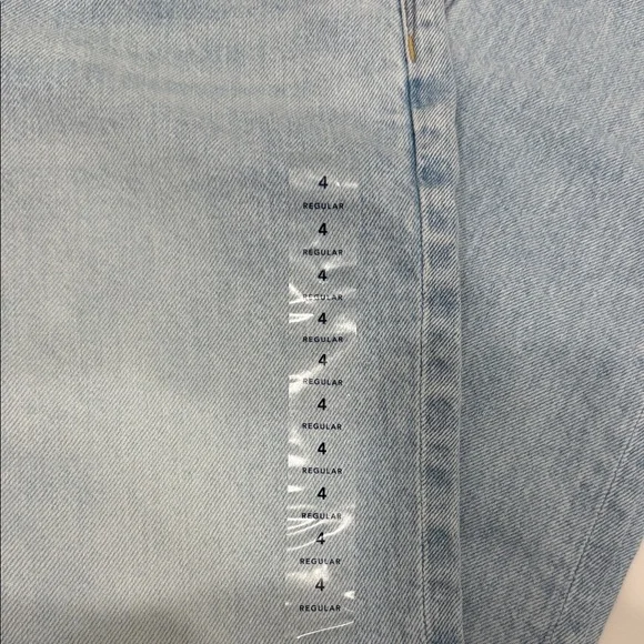 American Eagle Outfitters Light Blue High-Rise Straight Jeans - Picture 5 of 5